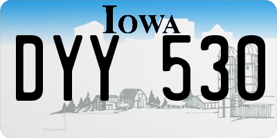 IA license plate DYY530