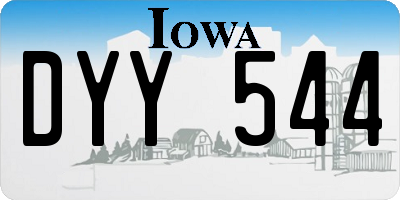 IA license plate DYY544
