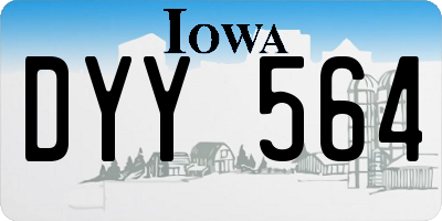 IA license plate DYY564