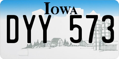 IA license plate DYY573