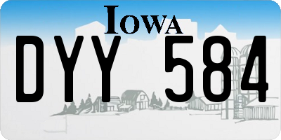 IA license plate DYY584