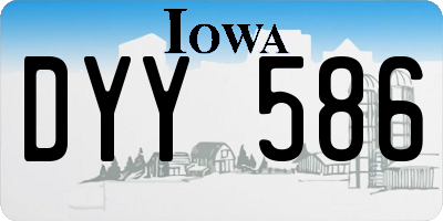 IA license plate DYY586