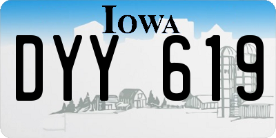 IA license plate DYY619