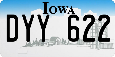 IA license plate DYY622