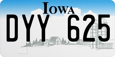 IA license plate DYY625