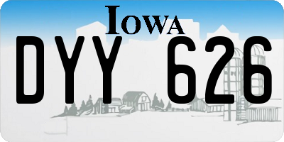 IA license plate DYY626