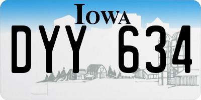 IA license plate DYY634
