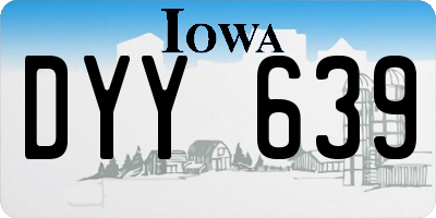 IA license plate DYY639