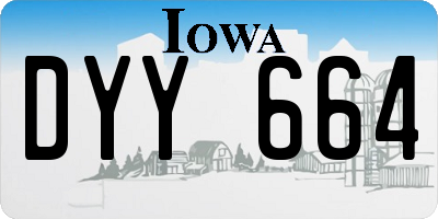 IA license plate DYY664