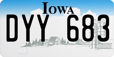 IA license plate DYY683
