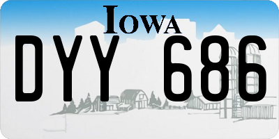IA license plate DYY686