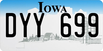 IA license plate DYY699