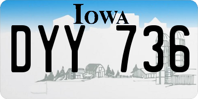 IA license plate DYY736