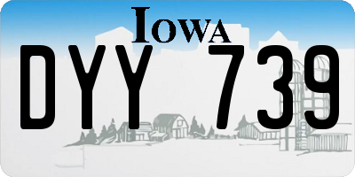 IA license plate DYY739