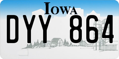IA license plate DYY864