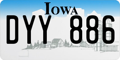 IA license plate DYY886