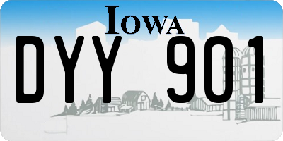 IA license plate DYY901