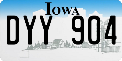 IA license plate DYY904