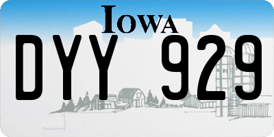 IA license plate DYY929