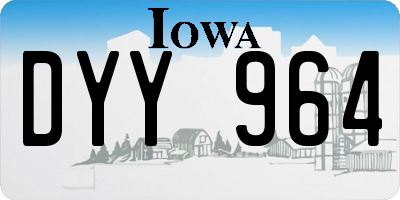 IA license plate DYY964