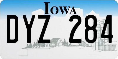 IA license plate DYZ284