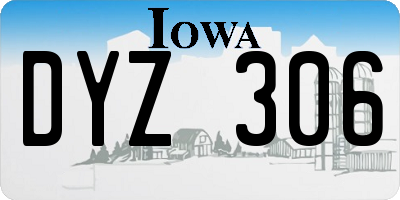 IA license plate DYZ306