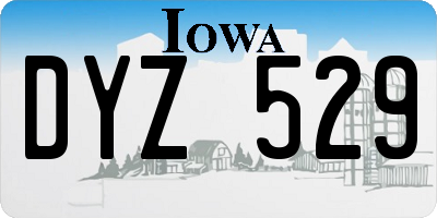 IA license plate DYZ529