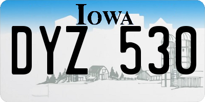 IA license plate DYZ530