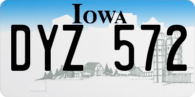 IA license plate DYZ572