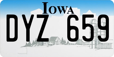 IA license plate DYZ659