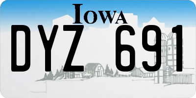IA license plate DYZ691