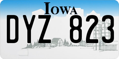 IA license plate DYZ823
