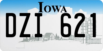 IA license plate DZI621