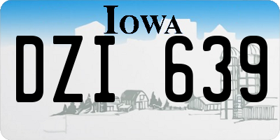 IA license plate DZI639