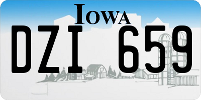 IA license plate DZI659
