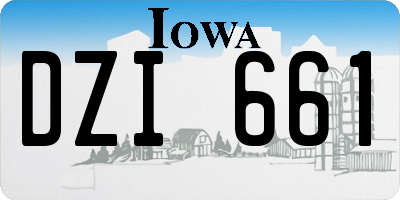IA license plate DZI661