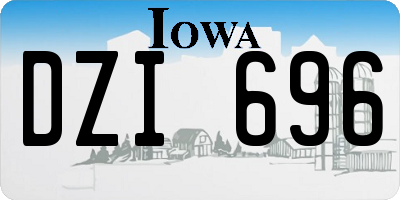IA license plate DZI696