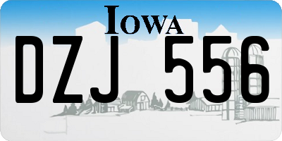 IA license plate DZJ556