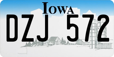 IA license plate DZJ572