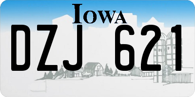 IA license plate DZJ621