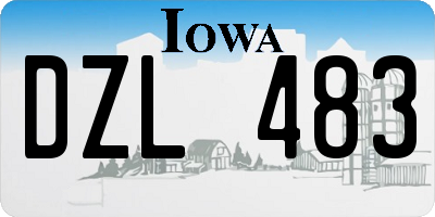 IA license plate DZL483