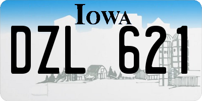 IA license plate DZL621