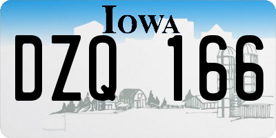 IA license plate DZQ166