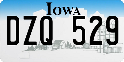 IA license plate DZQ529