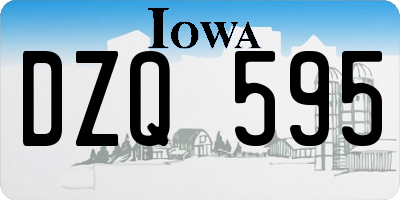IA license plate DZQ595