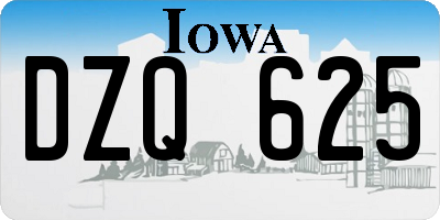 IA license plate DZQ625