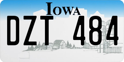 IA license plate DZT484