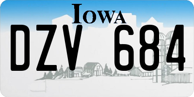 IA license plate DZV684