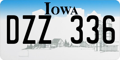 IA license plate DZZ336