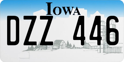 IA license plate DZZ446